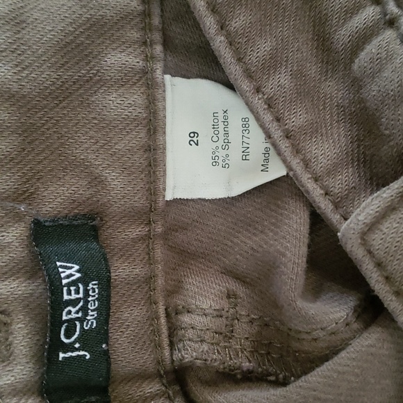 J. Crew Stretch Mid Rise Weathered Green Seam Detailing Skinny Denim Jeans 29 - Picture 12 of 16